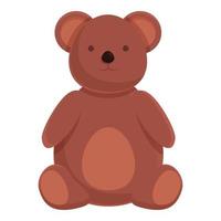 vector de dibujos animados de icono de juguete de oso. tienda de juguetes