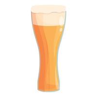 Blonde beer glass icon cartoon vector. Austrian food vector