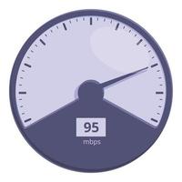 Internet speed mobile icon, cartoon style vector