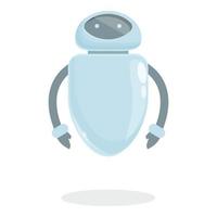 Futuristic robot icon cartoon vector. Cute toy vector