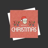 Christmas card design with elegant design and dark background vector