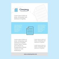 Template layout for Document comany profile annual report presentations leaflet Brochure Vector Background