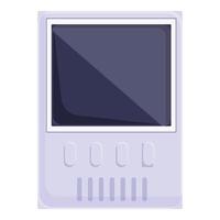 Intercom equipment icon cartoon vector. Video system vector