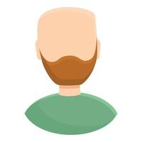 Anonymous person icon, cartoon style vector