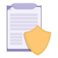 Privacy policy icon cartoon vector. Data secure vector