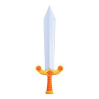 Gameplay sword icon cartoon vector. Casino interface vector