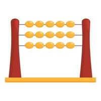 Kid abacus icon cartoon vector. Abacus math vector