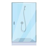 icono de cabina de ducha casera, estilo de dibujos animados vector