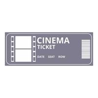 Event ticket icon cartoon vector. Film entry vector