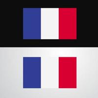 France Flag banner design vector