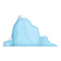vector de dibujos animados de icono de iceberg. hielo Artico