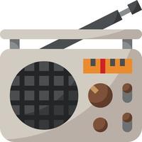 instrumento musical de música de radio - icono plano vector