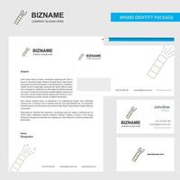 POP Business Letterhead Envelope and visiting Card Design vector template