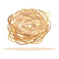 Roll tumbleweed icon cartoon vector. Dry bush vector