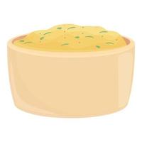 Dutch mashed potato icon cartoon vector. Food platter vector