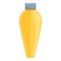 Thermo flask icon, cartoon style vector