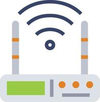 router wireless wifi computer accessory - flat icon vector
