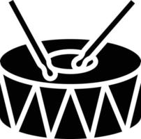 drum music musical instrument - solid icon vector