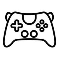 Mouse joystick icon, outline style vector