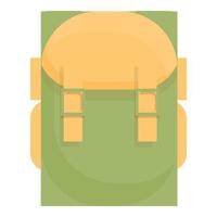 School backpack icon cartoon vector. Bag back vector