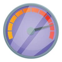 Internet speed data icon, cartoon style vector