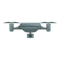 Video quadcopter icon cartoon vector. Camera drone vector