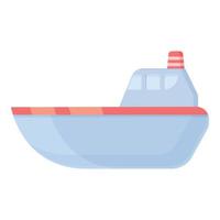 Wood ship icon cartoon vector. Store toy vector