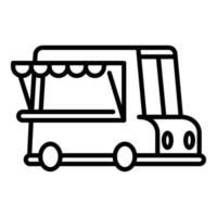 Kitchen food truck icon, outline style vector