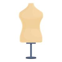 Haberdashery mannequin icon, cartoon style vector