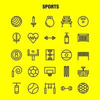 Sports Line Icon Pack For Designers And Developers Icons Of Ball Golf Tee Sports Cricket Stumps Wicket Sports Vector