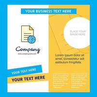 Task on time Company Brochure Template Vector Busienss Template