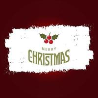 Merry Christmas greetings design with dark background vector