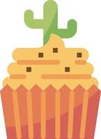 cup cake coffee cafe restaurant - flat icon vector