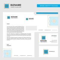 Locker Business Letterhead Envelope and visiting Card Design vector template