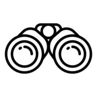 Discovery binoculars icon, outline style vector