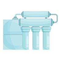 Osmosis membrane system icon cartoon vector. Water filter vector