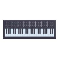 vector de dibujos animados de icono de sintetizador de concierto. teclado musical