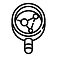 Forensic laboratory evidence icon, outline style vector