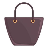 Woman handbag icon cartoon vector. Lady bag