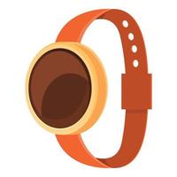 Smart watch display icon, cartoon style vector