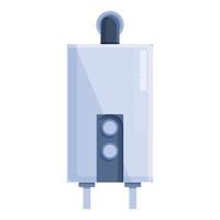 Thermal gas boiler icon cartoon vector. Home water vector