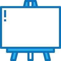 canvas draw paint creative - blue icon vector