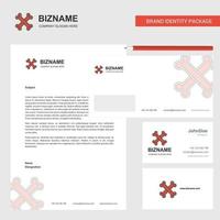 Bones Business Letterhead Envelope and visiting Card Design vector template