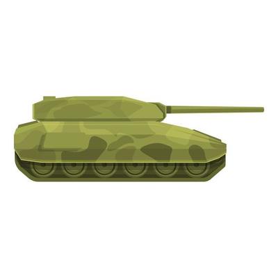 Tank design icon cartoon vector. Military army