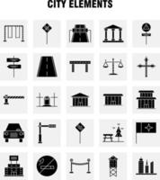 City Elements Solid Glyph Icons Set For Infographics Mobile UXUI Kit And Print Design Include Mute Speaker Sound Mute Speaker Speaker Sound Media Eps 10 Vector