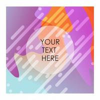 Colorful background with typography vector