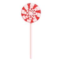 Lollipop treat icon, cartoon style vector