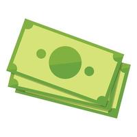 Bank cash currency icon, cartoon style vector