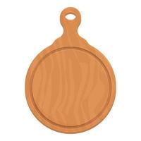 Board icon cartoon vector. Wooden plate vector