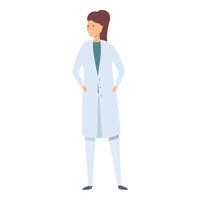 Female doctor icon cartoon vector. Health care vector
